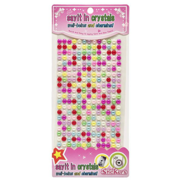 Напівбусини наклейки Bambi Планшетка №28 6 мм на планшетці 260 шт