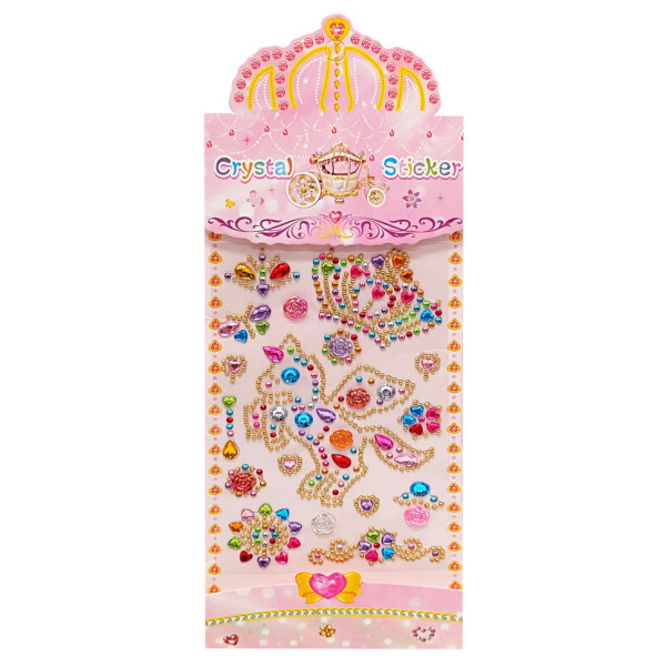 Наклейки декоративні "Кристали" XY-022-1 на планшеті Наклейки декоративні "Кристали" XY-022-1 на планшеті