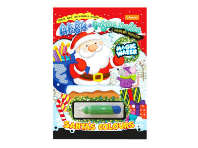 Дитяча аква-розмальовка з водним маркером "Hello Christmas" НТ-43-02 Дитяча аква-розмальовка з водним маркером "Hello Christmas" НТ-43-02