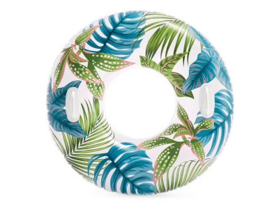 Дитячий надувний круг "Листя" 58263-6 з двома ручками