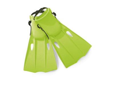 Дитячі ласти 55937 регулюючий ремішок салатові розмір M 24-26 см