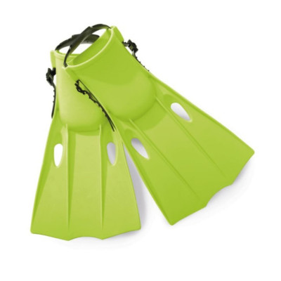 Дитячі ласти 55937 регулюючий ремішок салатові розмір M 24-26 см