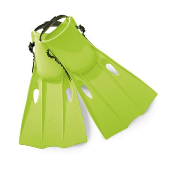 Дитячі ласти 55937 регулюючий ремішок салатові розмір M 24-26 см