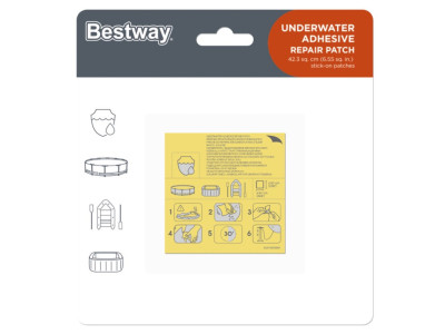 Ремкомплект для надувних виробів 62091 в наборі клей + плівка