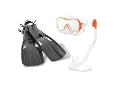 Набір для плавання 55658(Orange) оранжевий ласти трубка маска