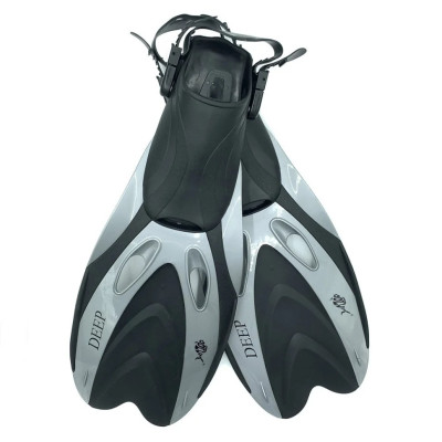 Ласти з відкритою пятою DLV Deep NE-66-39-43-GR розмір SM/MD 39-43 сірі