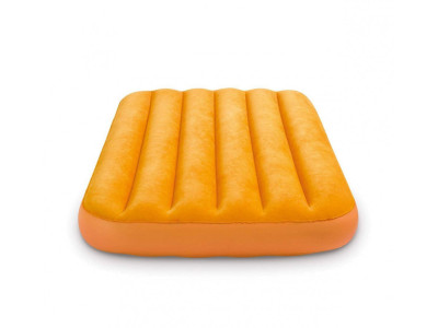 Надувний велюровий матрац 66803 в сумці Жовтий