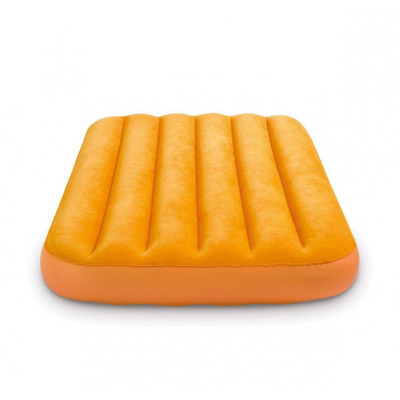 Надувний велюровий матрац 66803 в сумці Жовтий