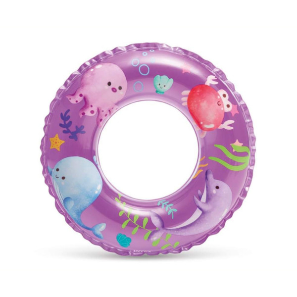 Дитячий надувний круг "Рибки" 59242(Violet) фіолетовий 61 см Дитячий надувний круг "Рибки" 59242(Violet) фіолетовий 61 см
