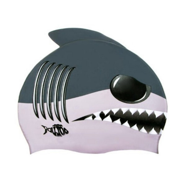 Шапочка для плавання дитяча Shark NE-DL-C12 сіра Шапочка для плавання дитяча Shark NE-DL-C12 сіра