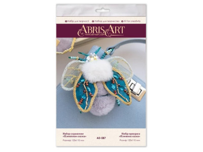 Набір для створення прикраси "Плюшева казка" AD-087 на натуральному полотні Набір для створення прикраси "Плюшева казка" AD-087 на натуральному полотні