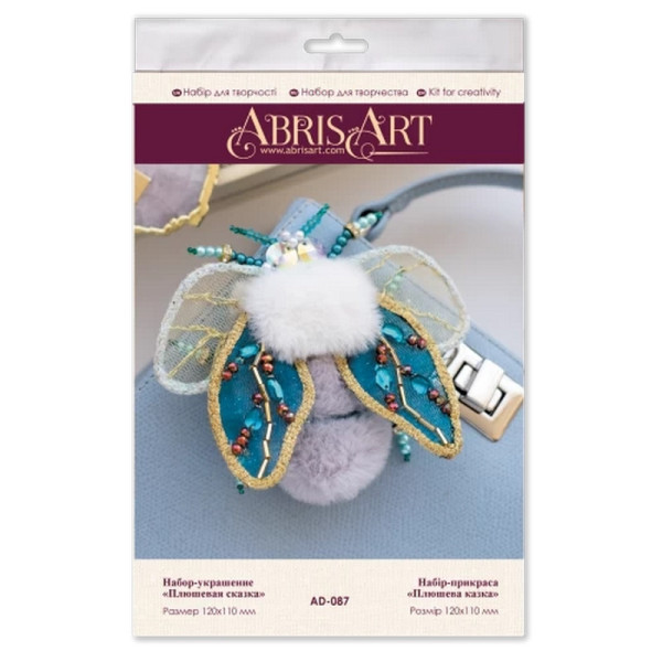 Набір для створення прикраси "Плюшева казка" AD-087 на натуральному полотні Набір для створення прикраси "Плюшева казка" AD-087 на натуральному полотні