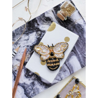 Набір для вишивання бісером прикраси "Золота бджілка" AD-066 на натуральному полотні