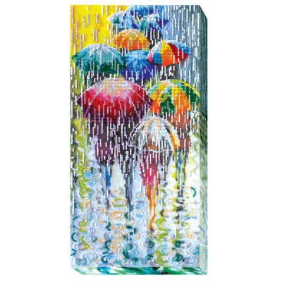 Набір для вишивання бісером "Веселі парасольки" AB-434 40х20 см