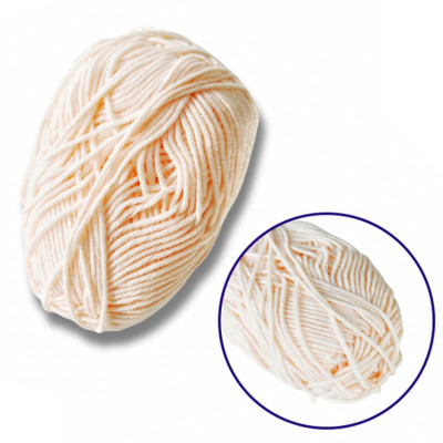 Пряжа фасована петляста NB108 80% бавовни 20% молочна клітковина колір шкіри