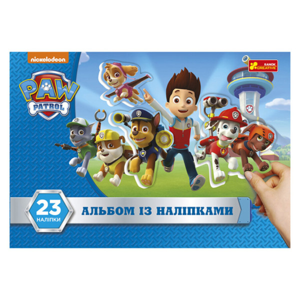 Альбом з наклейками "Щенячий патруль" 10192004 2 листи з наклейками