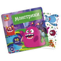 Набір для творчості "Монстрики" VT4206-52 10 наліпок на планшетці