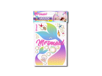 Набір декоративних наліпок А3 "Mermaid" НДН-02-2 Набір декоративних наліпок А3 "Mermaid" НДН-02-2