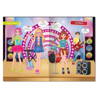 Книга-одягалка з наліпками "Girls’ hobbies" LS-03-02 серія "Dress Up"