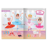 Книга-одягалка з наліпками "Girls’ hobbies" LS-03-02 серія "Dress Up"