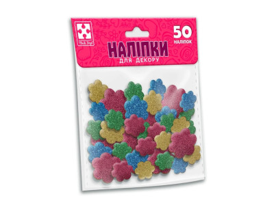 Дитячий набір мяких наліпок "Квітка" VT4206-54 50 наліпок