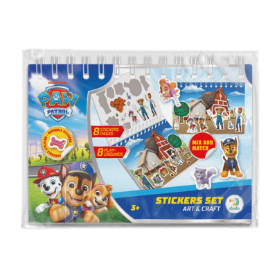 Набір стікерів на пружині "Paw Patrol" 200750 8 листів багаторазових стікерів