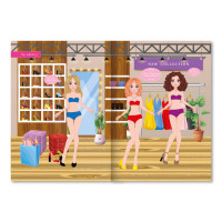 Книга-одягалка з наліпками "Stylish Girls" LS-03-03 серія "Dress Up"
