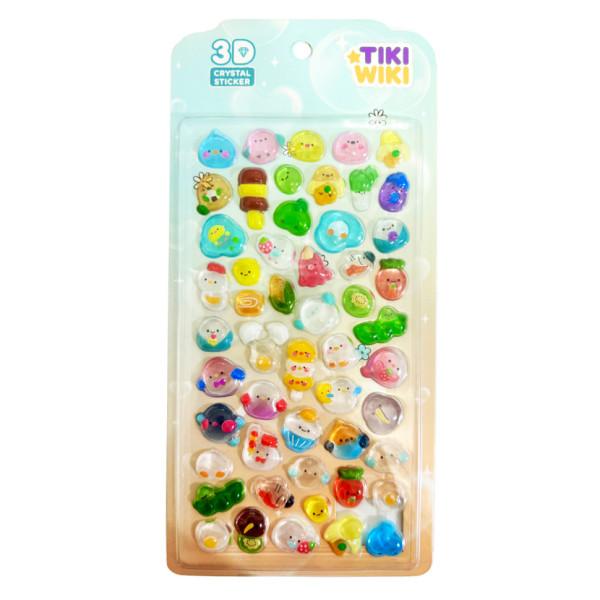 Набір 3D-наліпок "Тікі чарівність" Tiki Wiki 25ESE009-05 серії Crystal