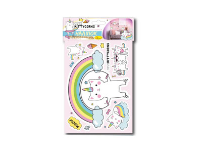 Набір декоративних наліпок А3 "Kittycorns" НДН-02-4