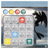 Судоку для дітей "Драконячі вершники" 1191003 з наклейками