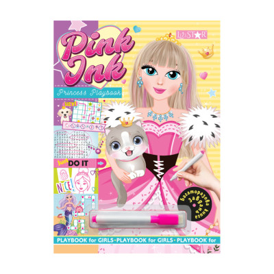 Багаторазова книга завдань для дівчаток Princess Playbook LS-04-02 з маркером