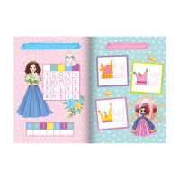 Багаторазова книга завдань для дівчаток Princess Playbook LS-04-02 з маркером