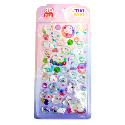 Набір 3D-наліпок "Тікі казка" Tiki Wiki 25ESE009-02 серії Crystal