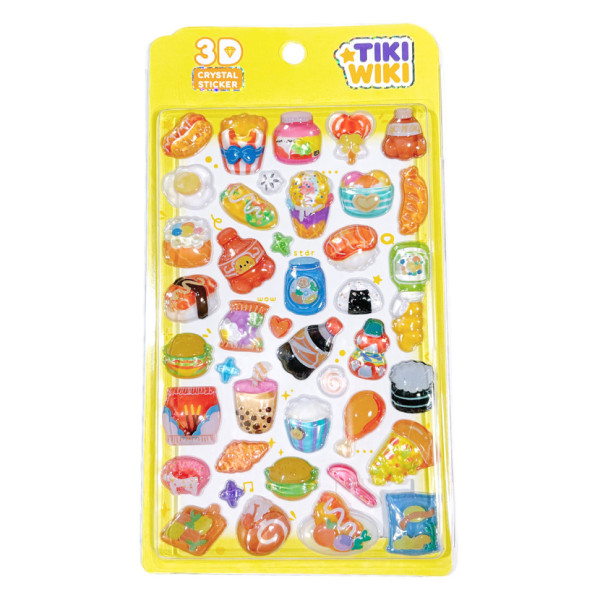 Набір 3D-наліпок "Тікі смаколики" Tiki Wiki 51368 серії Crystal Набір 3D-наліпок "Тікі смаколики" Tiki Wiki 51368 серії Crystal