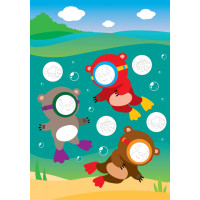 Розвиваюча велика книга "Ліс" 403617 з наклейками