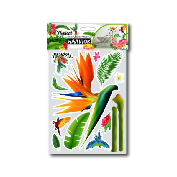 Набір декоративних наліпок А3 "Tropical" НДН-01-4 Набір декоративних наліпок А3 "Tropical" НДН-01-4