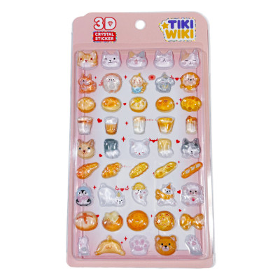 Набір 3D-наліпок "Тики затишок" Tiki Wiki 51422 серії Crystal