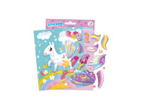 Ігровий набір зі стікерами "Одноріжка" 300860 картонна планшетка А5 з європетлею