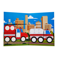 Розвиваюча книжка з наклейками "Авто" 403952 для найменших