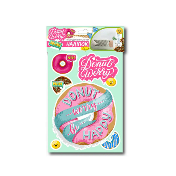 Набір декоративних наліпок А3 "Dont worry" НДН-03-4 Набір декоративних наліпок А3 "Dont worry" НДН-03-4