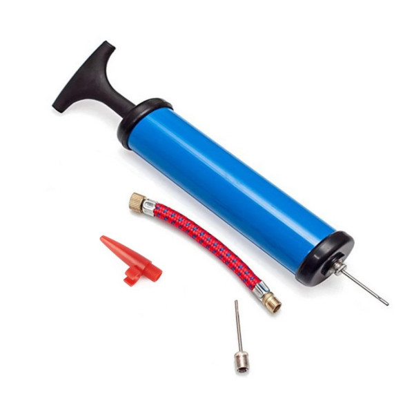 Насос ручний для м'ячів надувних виробів Pump NE-P-18B синій
