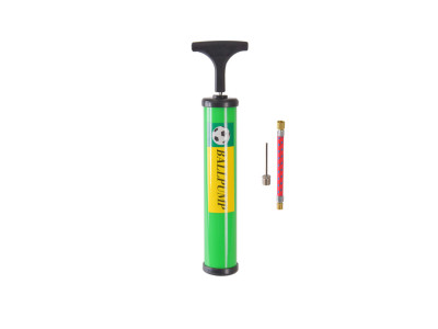Ручний насос для мячів N41504(Green) 25 см голка для накачування та гнучкий шланг