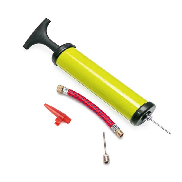 Насос ручний для мячів надувних виробів Pump NE-P-18Y жовтий