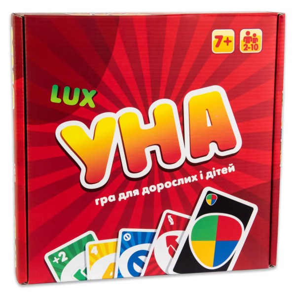 Настільна гра "УНА Lux" 30517 українською мовою 216 карток Настільна гра "УНА Lux" 30517 українською мовою 216 карток
