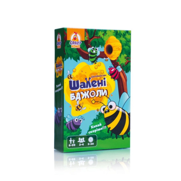 Дитяча настільна гра "Шалені бджоли" VT8077-06 54 фішки правила гри