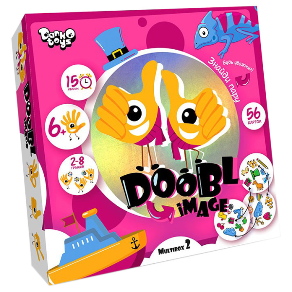 Розважальна настільна гра "Doobl Image" DBI-01-01U укр. мовою Мультібокс 2 Розважальна настільна гра "Doobl Image" DBI-01-01U укр. мовою Мультібокс 2