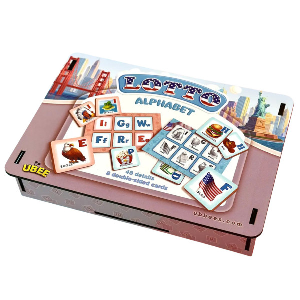 Дитяче лото "Американська абетка" PSD291