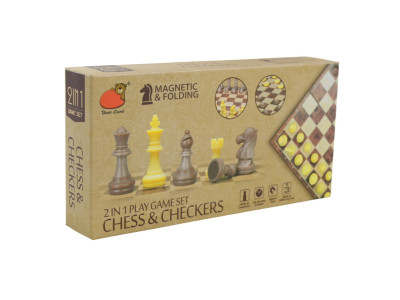 Настільна гра "Шахи та шашки" 2058 магнітні поле 185х18х15 см