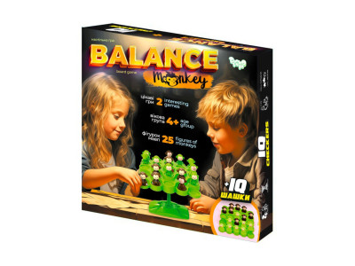 Розвиваюча настільна гра "Balance Monkey" BalM-01 25 фігурок мавп Розвиваюча настільна гра "Balance Monkey" BalM-01 25 фігурок мавп