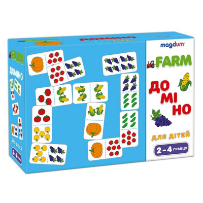 Дитяча розвивальна гра Доміно «Фрукти-овочі» ME5032-23, 28 карток